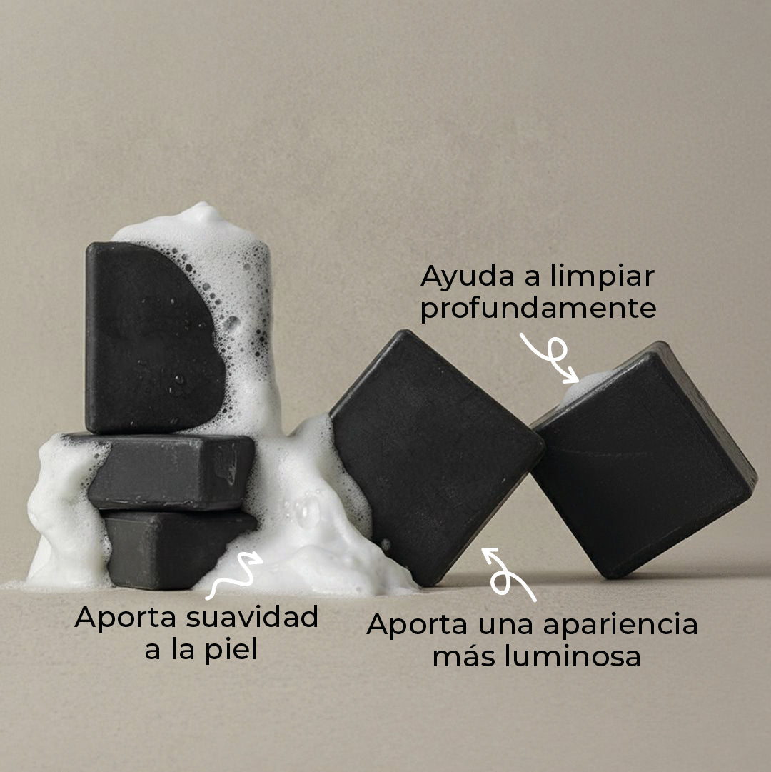 JABÓN ARTESANAL CARBÓN ACTIVADO Y ARROZ