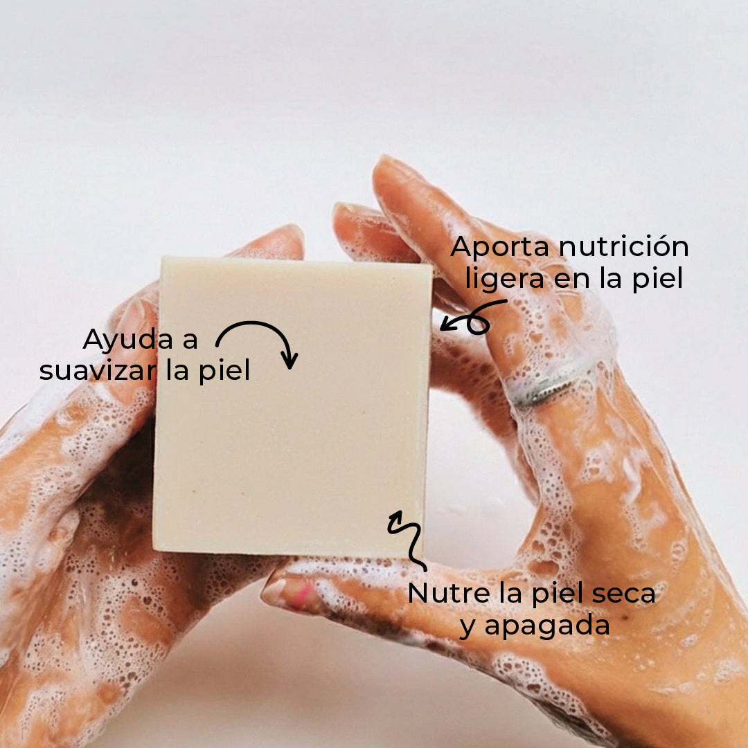 JABÓN ARTESANAL LECHE DE ALMENDRAS