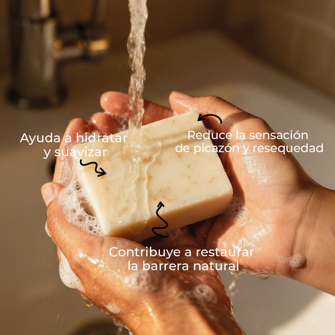 JABÓN ARTESANAL AVENA Y MIEL